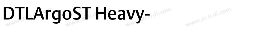 DTLArgoST Heavy字体转换